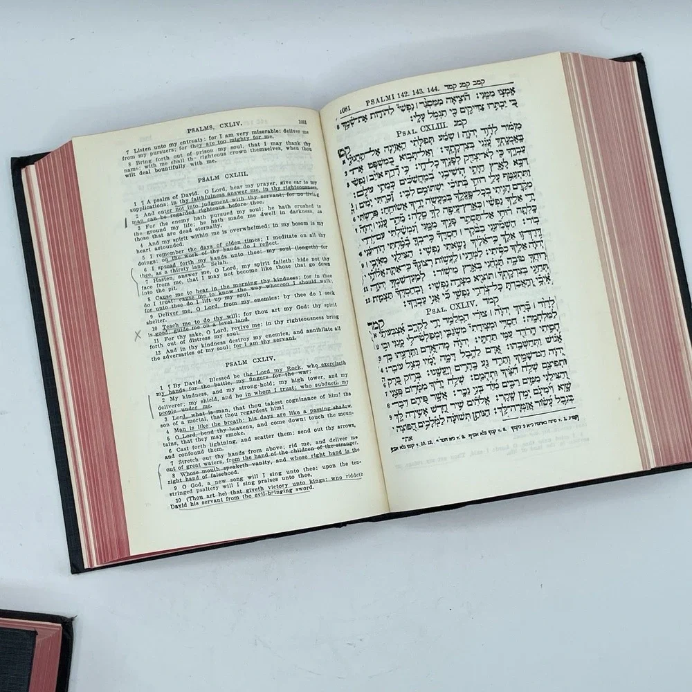 The Holy Bible 24 Books of the Holy Scriptures Vol I & II Hebrew (ISAAC‎ LEESER)